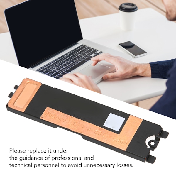 SSD-jäähdytyselementin kansi alumiiniseosta SSD-jäähdytys Kestävä SSD-jäähdytyselementti Nvme M.2 NGFF SSD XPS 15 9500 9510 9520 -levyille