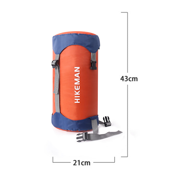 Kompressionspose 15L, Vandtæt & Ultralet Kompressionspose til Sovepose, Pladsbesparende Opbevaringspose til Camping, Udendørs, Vandring, Backpacking,