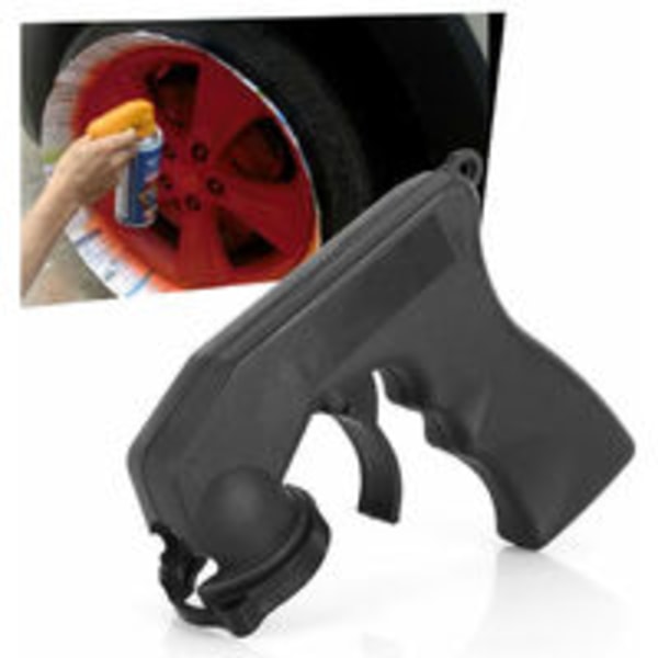 Aerosoldåsehåndtag, Piet Aerosoldåse, Maling Sprayhåndtag, Ergonomisk Piet Specialiseret Bredt Plastikgreb Håndtagsadapter med Stor Trigger Låsering