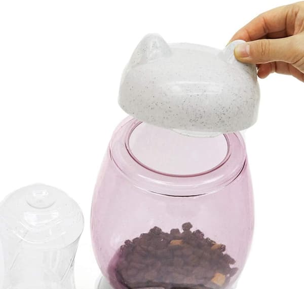 Automatisk vatten- och foderdispenser för hundar och katter, vattenflaska, foderautomat, automatisk vattenfontän