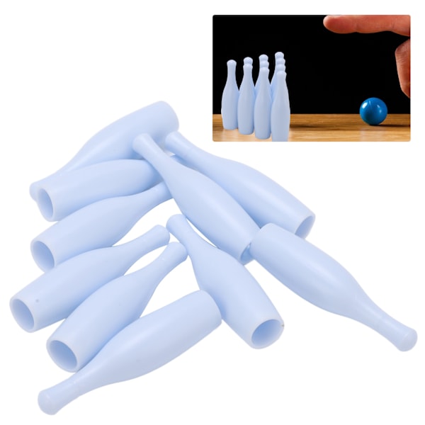 10 st Mini Bowlingklot Set i Plast - Bärbar Bowlingklot Leksak Present till Barn Inomhus Utomhusspel