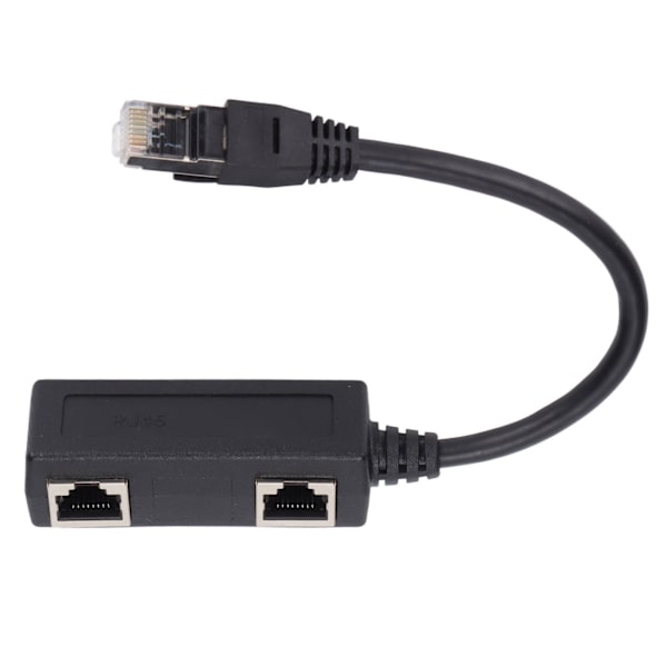 RJ45-jakajasovitin, 1 uros - 2 naarasporttia, Ethernet-liitin verkkoon, kotiin ja toimistoon