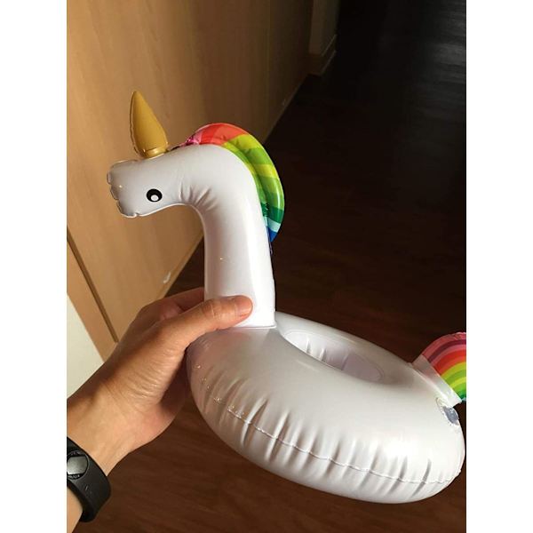 Uppblåsbara dryckeshållare, enhörning flamingo palmö frukt 3 stycken