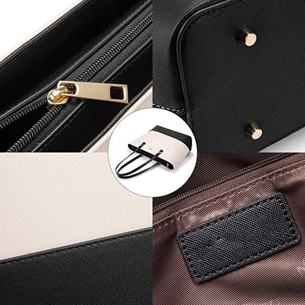 Håndtaske dame shopper skuldertaske dame stor dametaske store læder håndtasker 3-delt sæt