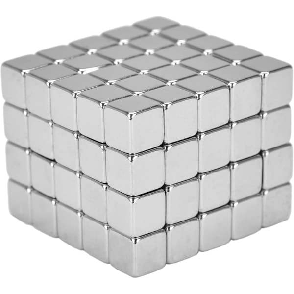 Neodyymi Supermagneetit Kuutio 5 x 5 x 5 mm [125 Kappaletta] Erittäin Vahvat Magneetit Lasisille Magneettitauluille, Magneettitaululle, Valkotaululle