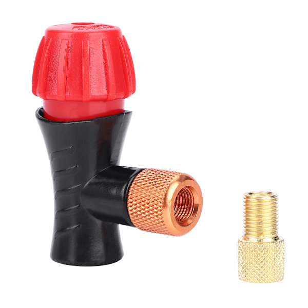 Mountainbike Racercykel Adapter Pumpe Mini Bærbar Luftpumpe Dæk Dobbelt Hovedventil