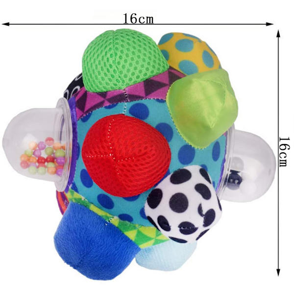 Baby Barn Rattla Utvecklande Bumpy Ball Rattla Leksak Baby Hand Catch Sense Sensorisk Tredimensionell Baby Kognitiv Baby Rattla Leksak