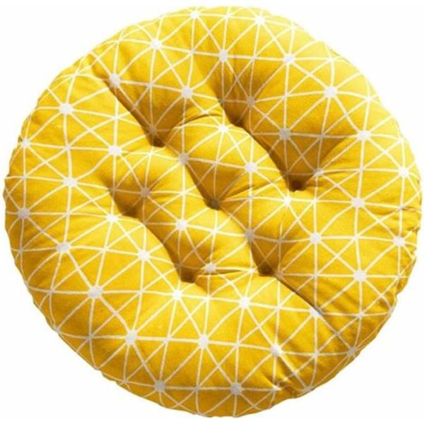 Trykket Stolpute Myk Elegant Kontorstolpute 30*30cm Rund-Trekant Flerfarget (jaune)