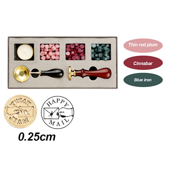 Voks Segl Stempelsett, Klassisk Vintage Segl Voks Stempelsett, Retro Segl Stempel Maker Gaveeske Sett