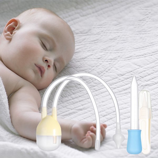 Baby Nasal Aspirator - Nässug för spädbarn - Nässug för nyfödda - Nässug för småbarn - Säker nässugning