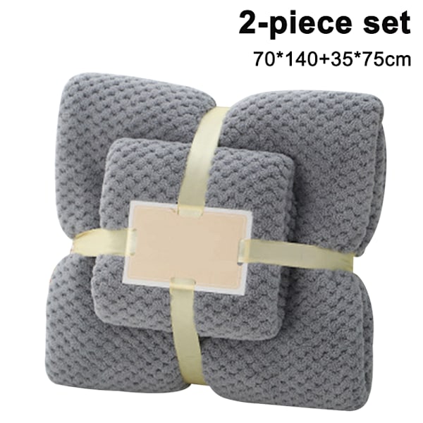 Tykt og blødt koralfleece, fnugfrit håndklæde, badehåndklædesæt, superabsorberende, mikrofiber, tørt håndklæde, gave til hjemmet, hotel, badeværelse og ansigtsvask