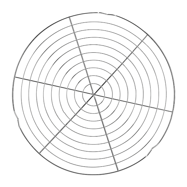 Bage kage net rack rund kage net brød kølerist Ø 32,5 cm, kagerist til jævn og hurtig køling