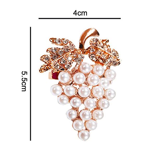 Set med 6 diamanter pärla druva servetring metall servett spänne för jul, helgdagar, bröllop, halloween fest, middagar dekor
