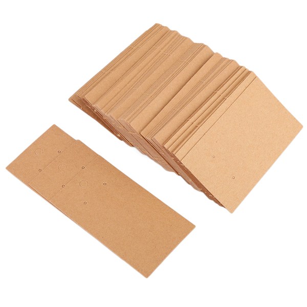 100 stk. 5 x 9 cm DIY Håndværk Smykker Øreringe Ørestikker Hængende Display Kort