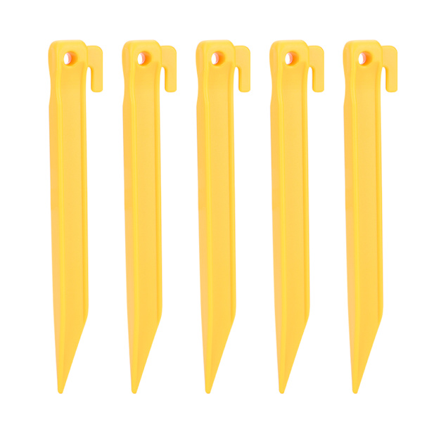 5 stk. Slitesterk Nylon Camping Markise Baldakin Teltplugg Stake Spiker Tilbehør (S)