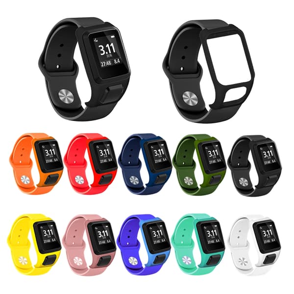 Lämplig för TOMTOM Runner3/2&TOMTOM Adventurer omvänd spänne silikonspänne - gul