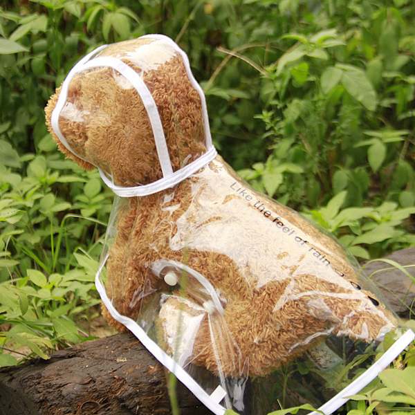 Vattentät hundponcho, husdjurskläder, hundregnrock