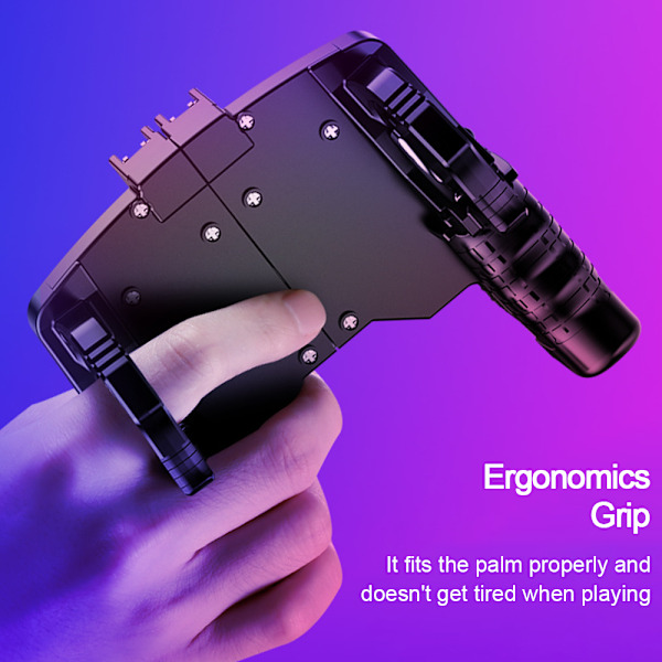 Mobil Spilcontroller Trigger Fire Knapper Sensitivt Joystick, Gamepad til 4.7-6.5 tommer iPhone & Android Telefon