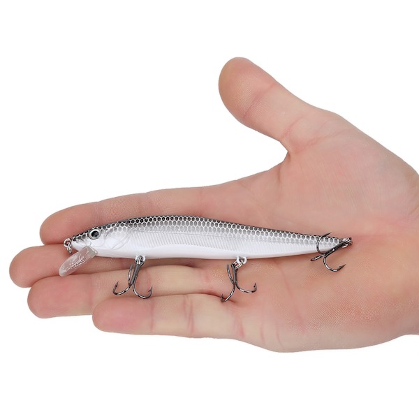 1 stk. Lang Hale Fiske Kunstig Livagtig Agnfisk Livagtige Minnow Lokkemad Fisketilbehør (A)