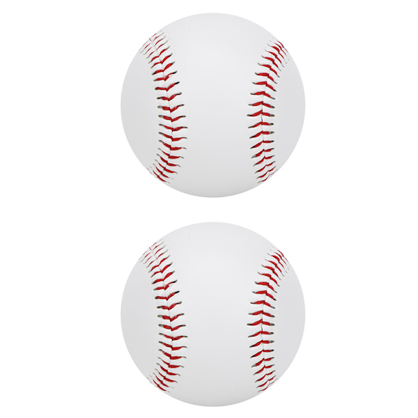 2 stk. PU Elastisk Blød Fyldning Træning Slidstærk Basebold Batting Øvelse Softball Legeringsbat HitSoft Baseball