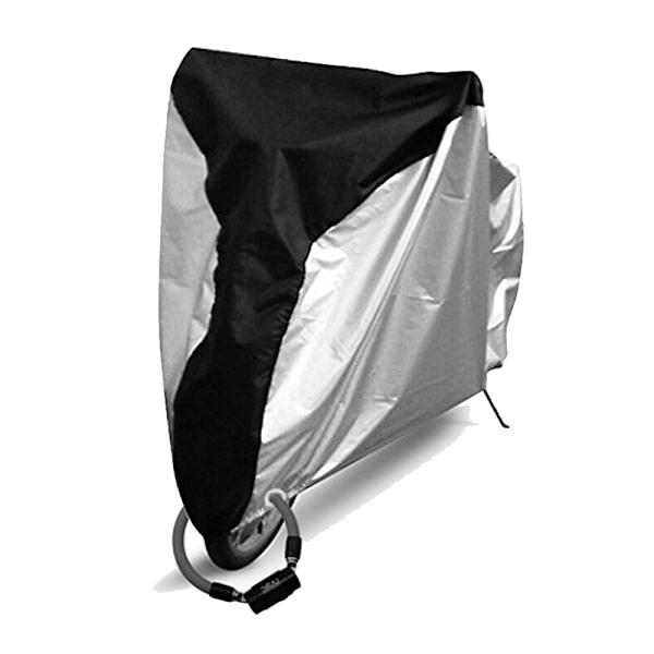 Cykelskydd, 210D Vattentätt Cykelskydd Utomhus Anti Damm Regn Snö UV, för Mountainbike, Tunga Cyklar - Silver
