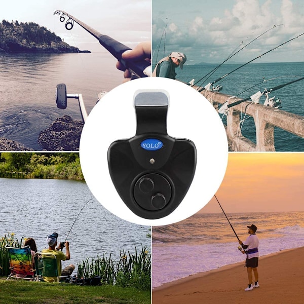 Følsom elektronisk fiskealarm med LED-display, swinger vibration på stangen, sommerudstyr fra Fischer fiskegrej