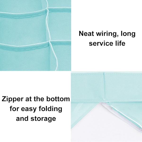 Tyg multifunktionell strumpor förvaringslåda 3-delad låda för hushåll kläder förvaring Organizer Set Fällbar tyg Organizer Låda