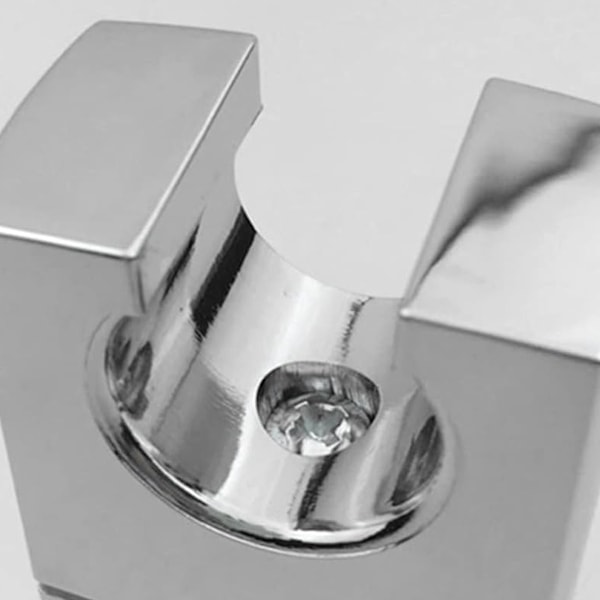 Bedste Shiyi Glidende Brusehovedholder Til Skinne-18 X 30mm-rektangulær, Firkantet Udskiftelig Håndholdt Bruseholder, Abs Krom Brusehovedholder Til Badekar
