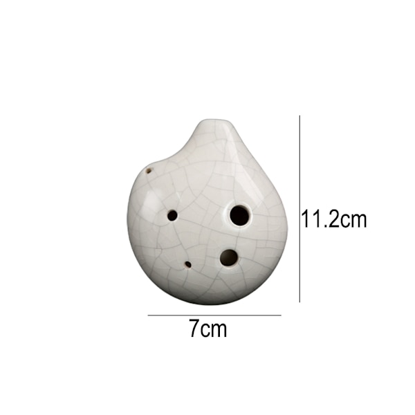 Ocarina 6-håls Alto C Ocarina - Present till nybörjarmusiker, lätt att lära sig