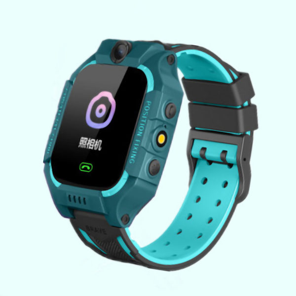 Smartwatch för barn 4G, positioneringsfunktion, vattentät telefonklocka för pojkar, flickor och grundskoleelever, grön