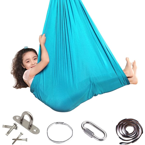 Kinder Schwingen Hängematte, Indoor Schaukel Elastisch Cuddle Hammock Sensory Swing Ideal für , Asperger und sensorische Integration sowie
