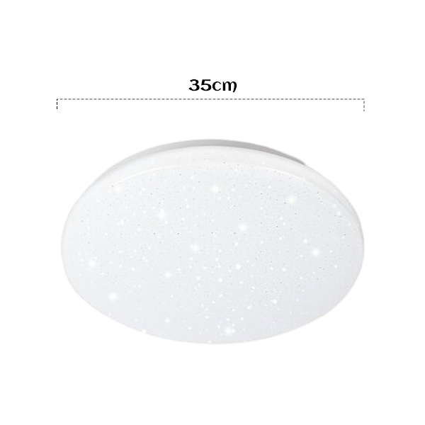 24W Ultraslim LED Plafondlampe med Fjernbetjening og Variabel Stjernehimmel-belysning