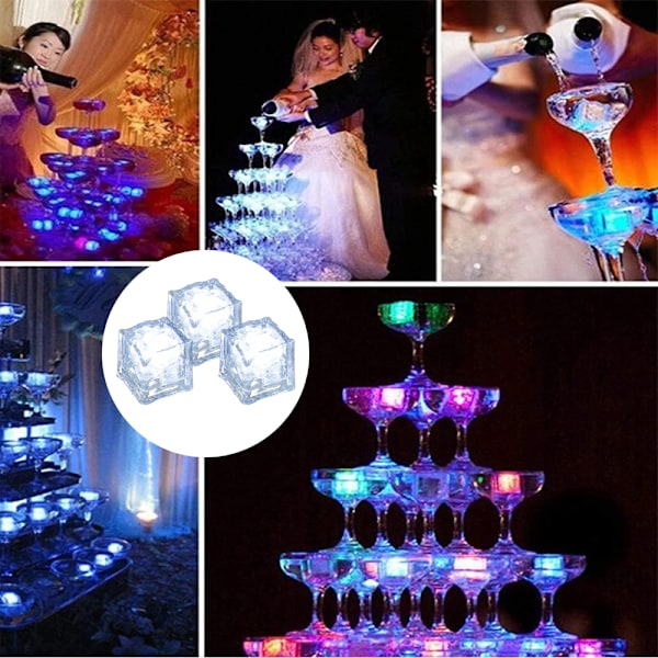LED-upplysta isbitar (12) White