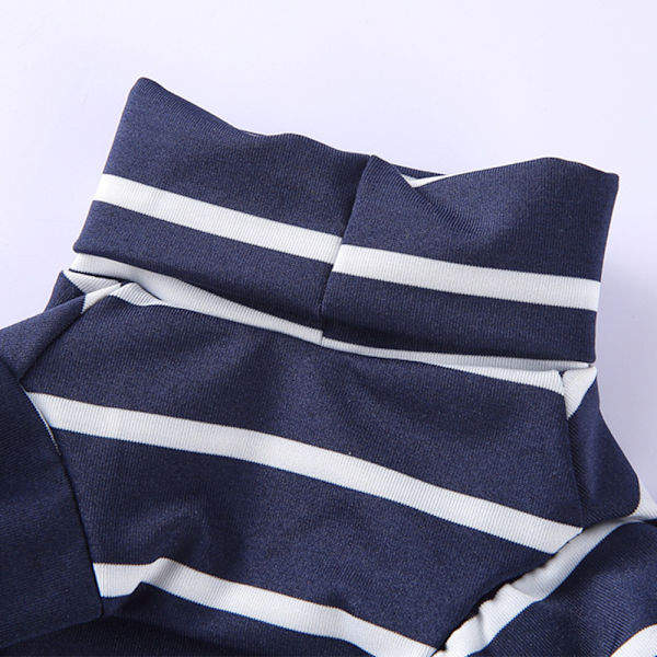 2 stycken husdjurskläder Hemkläder Randiga hundkläder Pyjamas Hög krage husdjurskläder Fyrbenta kläder