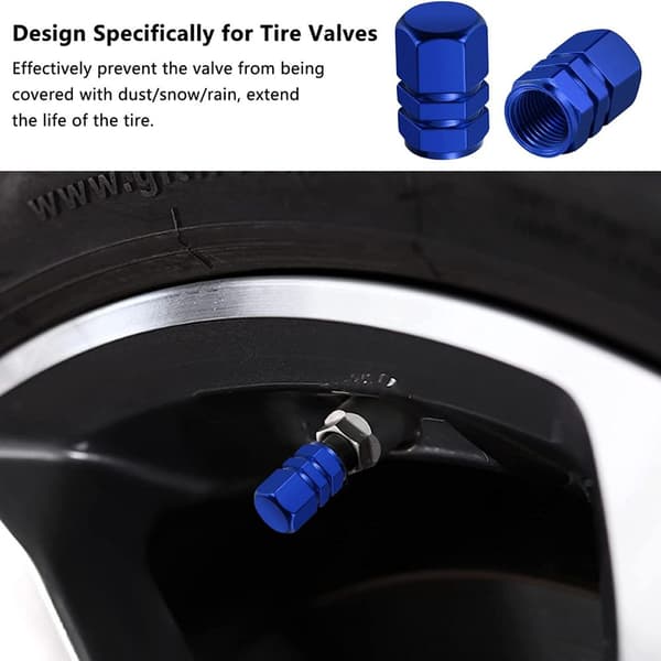 Alloy Ventilhattar 4-pack, Däckventilskaftlock Biltillbehör