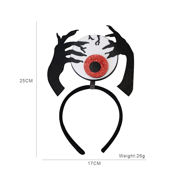 6 stk. Halloween Hårbøyler, for Halloweenfest, Kostyme, Knask eller Knep, Cosplay Dekor Variant Størrelse Verdi D