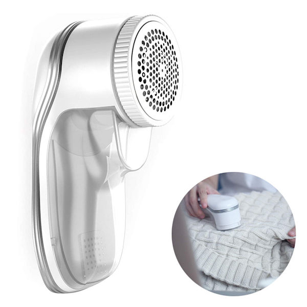 Tygtrimmer, Uppladdningsbar Elektrisk Luddremover med USB-laddningssladd Inkluderad, 2-Hastigheter Bärbar Klädtrimmer för Effektiv Bobbles Fuzz