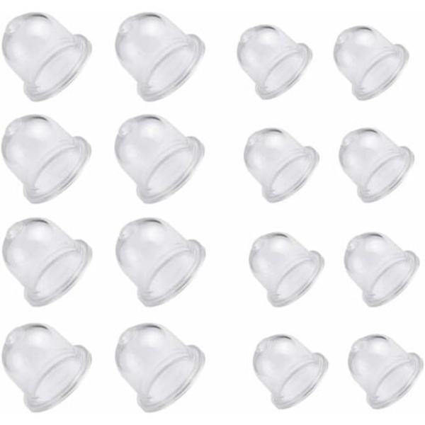 16 st pumppriming päron priming dieselbränsle primer glödlampa oljekopp förgasare transparent priming päron grästrimmer för