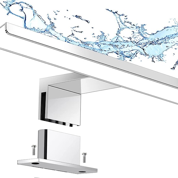 5W LED Badeværelsesspejl Lys 230V 500Lm, IP44 Vandtæt 30Cm Badeværelseslampe Klemme, Neutral Hvid 4000K, Ingen Stroboskoplys, Rustfrit Stål Anti-Dug