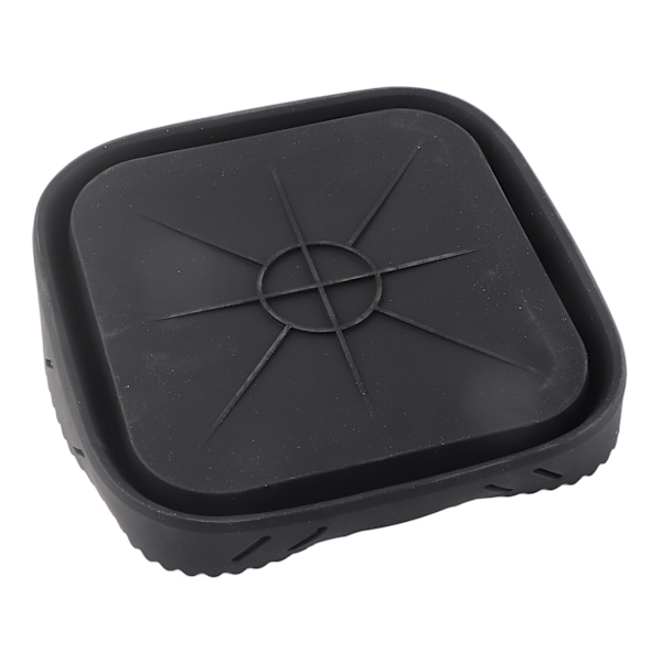 Airfryer Tilbehør Firkantet Airfryer Bageform med Silikonemåtte Airfryer Silikone Bageform, Sort