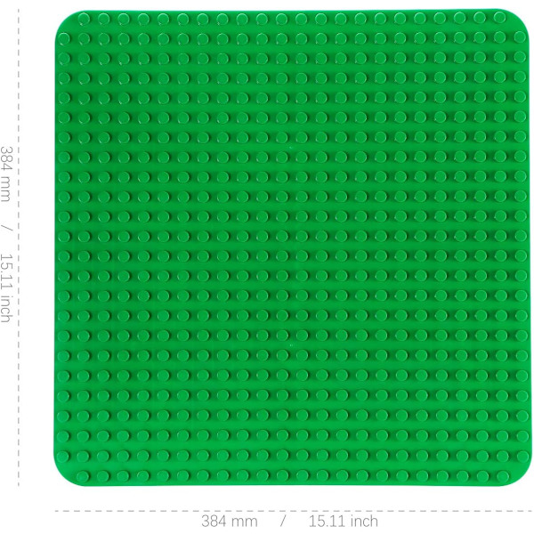 38x38 basplatta - 2 stora basplattor Duplo basplattor är kompatibla med alla märken och används som platt bas för montering och visning