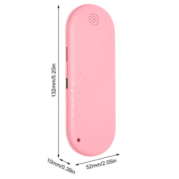 Under Pillow Speaker Multifunktion Stereo Deep Bass Mini Bluetooth Conduction Speaker til Sovetid Pink