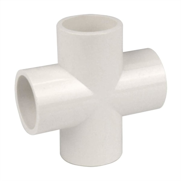 10 kpl 4-tie 25 mm PVC-ristiliitin raskaaseen kasvihuoneen rungon rakentamiseen