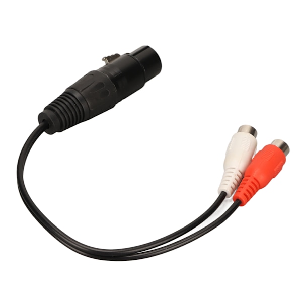 Hun til 2 RCA Hun Y Splitter Kabel 3-pin Dobbelt RCA til 1 XLR Hun til Hun Kabel til Mikrofon Mixer Forstærker