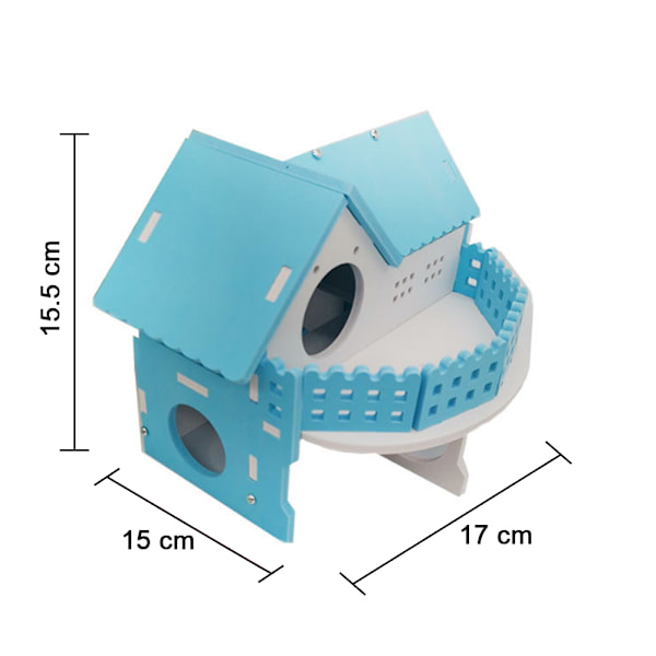 Hamstergömställe, Montera Hamster Hut Villa, Burhabitat Dekor Tillbehör, Leksaker för Hamster Hamster Sovrum