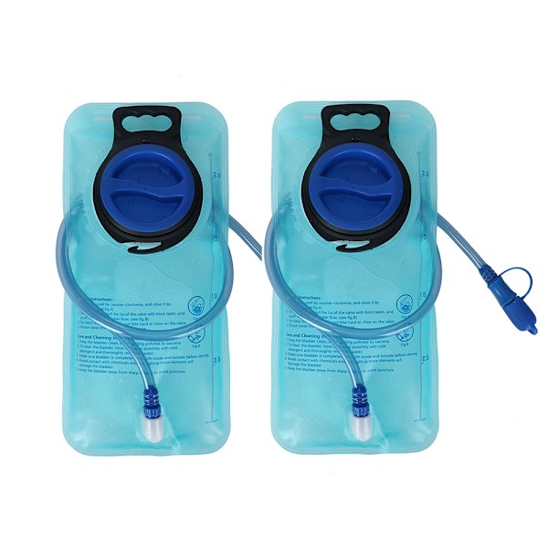 Hydreringsblåsa, vattenbehållare, vattenryggsäck, vattenbehållare för ryggsäck med slang, BPA-fri, 2 liter, för vandring