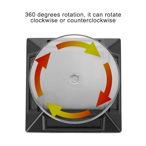 Solar Showcase 360 Graders Drejeskive Roterende Smykke Organizer Display Stand (Sort)