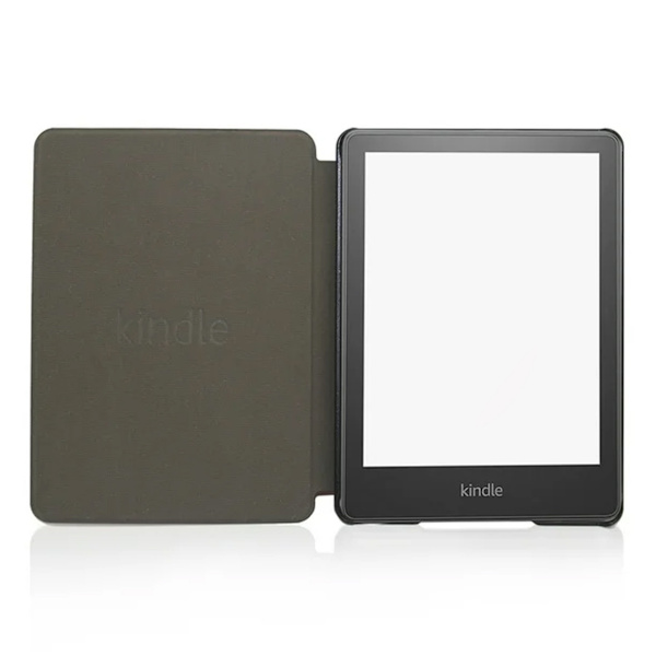 Hållbart konstläderfodral med automatisk viloläge, - Passar Kindle Paperwhite 11:e generationen 6,8\"