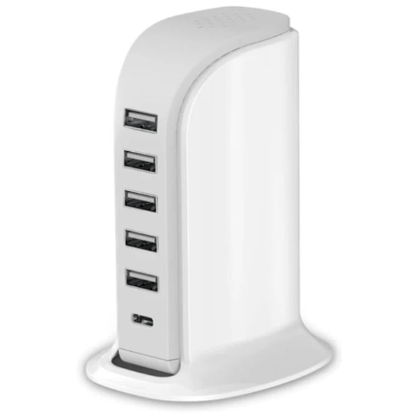 Seilbåt Multi-Funksjon USB-Lader Multi-Funksjon Skrivebordsladestasjon 30W