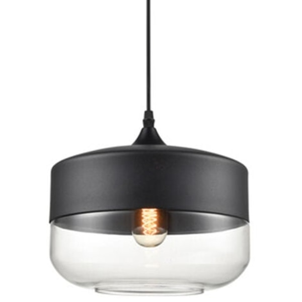 Hängande design i retrostil, vintage, modern stil, transparent, justerbar repbelysning, glaslampskärm, matsal, sovrum